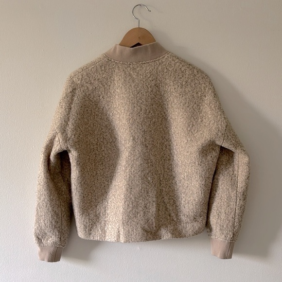 Oak and Fort Bomber Jacket in Oatmeal - Picture 3 of 4